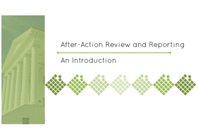 After-Action Review and Reporting: An Introduction