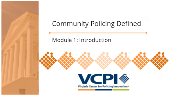 Title slide for the course that shows the VCPI logo.