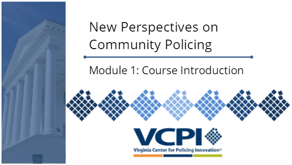 Title slide for the course with VCPI logo.