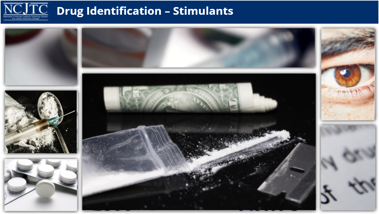 Drug Identification Stimulants course title slide