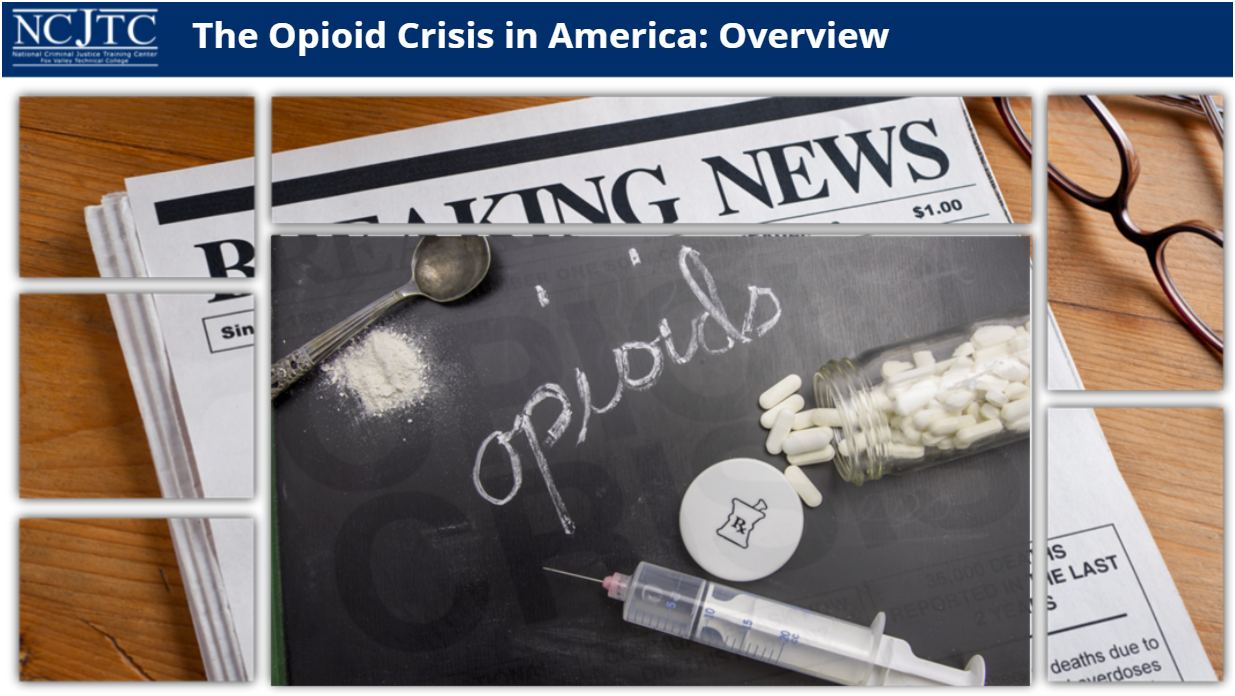 Drug Identification The Opioid Crisis course title slide